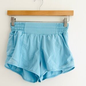 Lulu Lemon Hottie High rise Blue Women's Shorts Sz 2